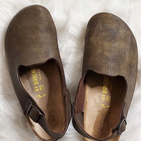 Birkenstock Shimmer Brown camo Mules - Picture 4 of 12
